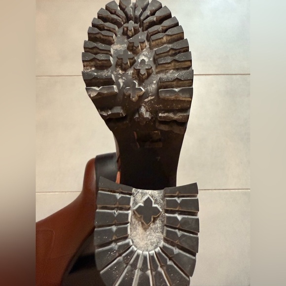 Princess Polly Brown Chunky Heel Ankle Boots - Picture 8 of 9